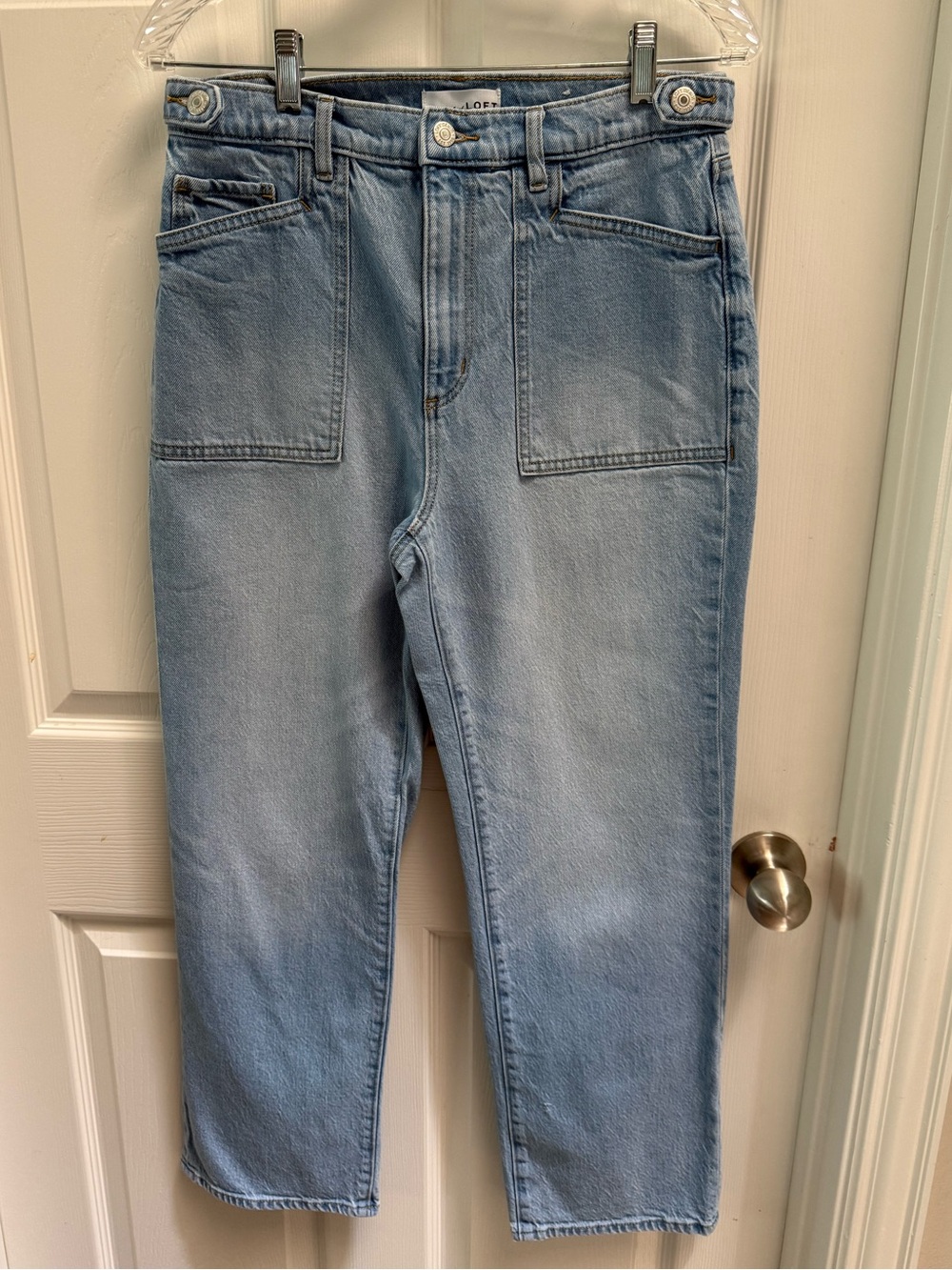 LOFT Light Wash Straight Leg Jeans